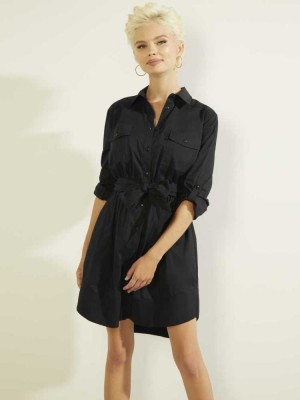 Black Guess Anikadress Women's Dresses | 3758-OZABU