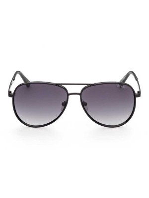 Black Guess Aviator Men's Sunglasses | 5928-SDKGO