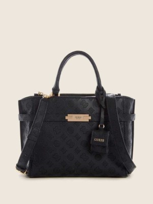 Black Guess Bea Society Women's Satchels | 4270-FJPWA