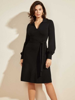 Black Guess Brooklyn Women's Dresses | 2145-DLNEP