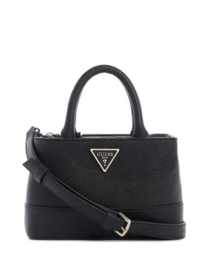 Black Guess Cordelia Mini Women's Satchels | 3496-HVGBY