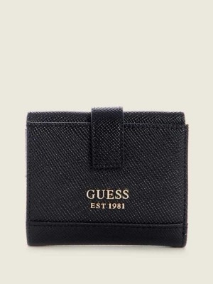 Black Guess Cordelia Petite Trifold Women's Wallets | 3019-RLJNX