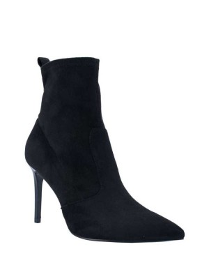 Black Guess Dafina Faux-Suede Sock Women's Booties | 5973-SEBCY