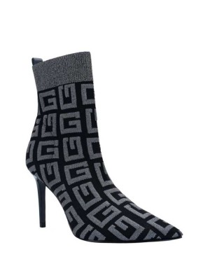 Black Guess Dallyca G-Logo Sock Women's Booties | 6783-RHVTG