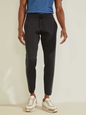 Black Guess Darrell Tech Men's Pants | 5143-CNOGZ