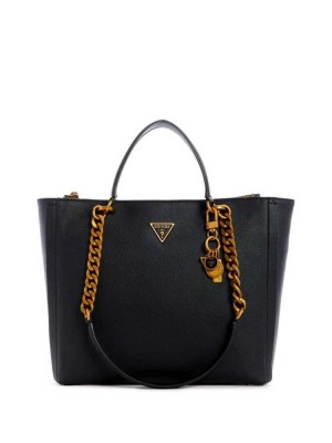 Black Guess Destiny Society Women's Totes | 4209-AVDRY