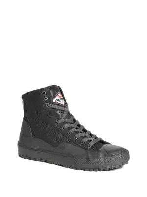 Black Guess Ederle Lace-Up Men's Boots | 7950-JCIXT