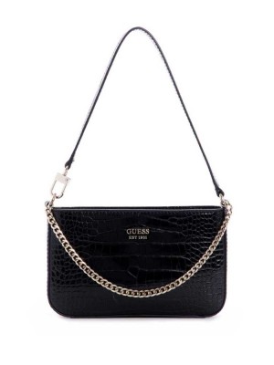 Black Guess Katey Mini Women's Shoulder Bags | 0936-QLNXE