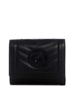 Black Guess Lida Trifold Women's Wallets | 2786-SXVOC