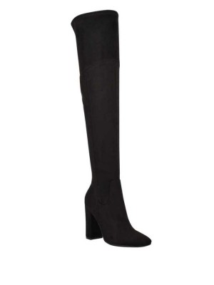 Black Guess Mireya Over-The-Knee Women's Boots | 8231-ZNXEK