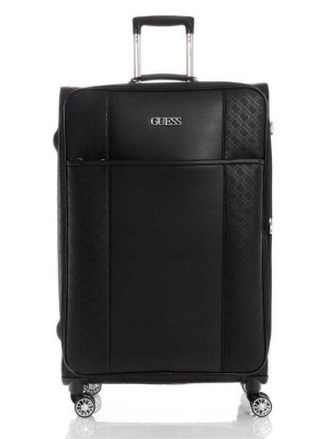 Black Guess Ninnette 28" 8-Wheel Suitcase Women's Luggage | 2698-MREBD
