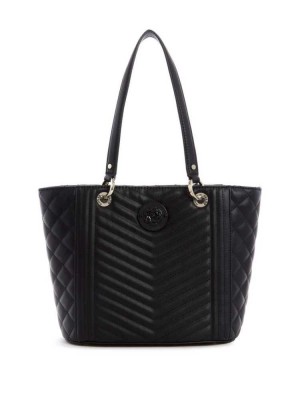 Black Guess Noelle Small Elite Women's Totes | 0721-NIMJF
