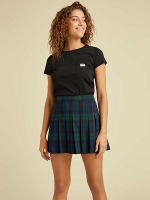 Black Guess Originals Pocket Baby Women's T-Shirts | 9760-JTNSW