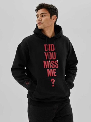 Black Guess Originals x Anna Nicole Smith Men's Hoodies | 5068-QZWCI