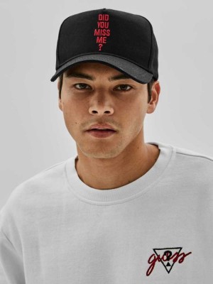Black Guess Originals x Anna Nicole Smith Miss Me Men's Hats | 7580-QBVDO