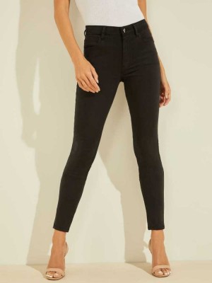 Black Guess Pastel Sexy Curve Skinny Women's Jeans | 6857-ZJSYO