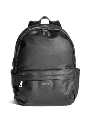Black Guess Riviera Compact Men's Backpacks | 9456-FKVGM