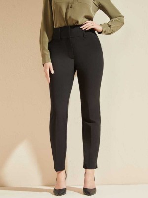 Black Guess Shelly Women's Pants | 5438-OPYDH