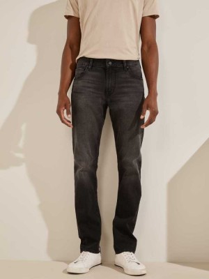 Black Guess Slim Tapered Men's Jeans | 3520-EGBDT