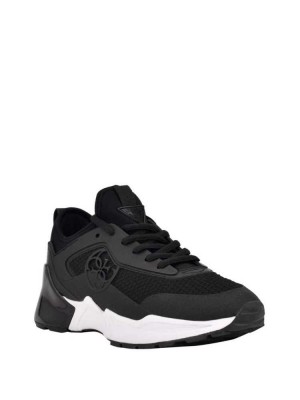 Black Guess Teckie Quattro G Women's Sneakers | 4602-UVOXH