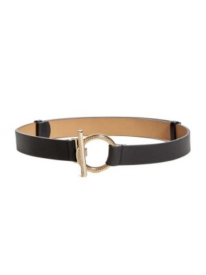 Black Guess Toggle Closure Women's Belts | 2945-DBRUK