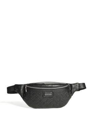 Black Guess Vezzola Quattro G Men's Belt Bags | 0987-ZOICH