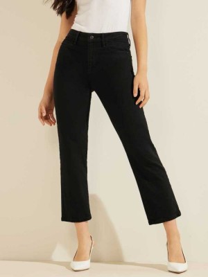 Black Multicolor Guess 1981 Black Straight Women's Jeans | 4925-JCPVG