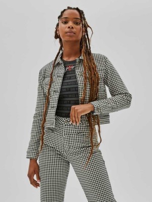 Black Multicolor Guess Originals x Anna Nicole Smith Denim Women's Jackets | 0457-ASQEI