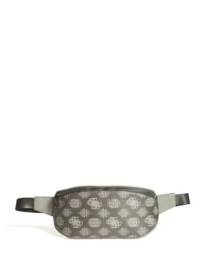 Black Multicolor Guess Quatro Men's Belt Bags | 9507-KZMFB
