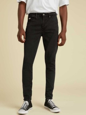 Black Wash Guess Originals Skinny Men's Jeans | 4783-PMSAX
