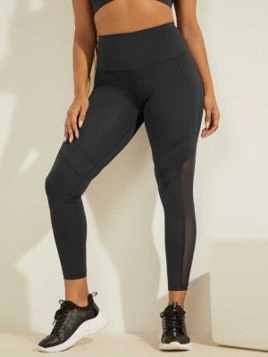 Blue Deep Grey Guess Alexa Active Women's Leggings | 6497-OPMRQ