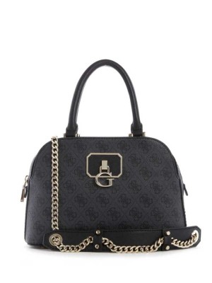 Blue Flower Guess Alisa Small Girlfriend Women's Satchels | 2671-KFEWY