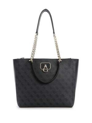 Blue Flower Guess Alisa Society Women's Totes | 9562-AIBXN
