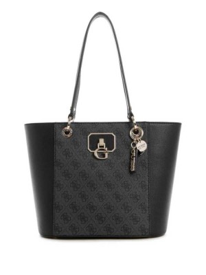 Blue Flower Guess Noelle Small Elite Women's Totes | 7691-JESVC