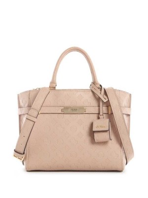 Blue Guess Bea Society Women's Satchels | 3218-GCLFZ