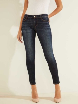Blue Guess Eco Power Skinny Women's Jeans | 3478-SROEY