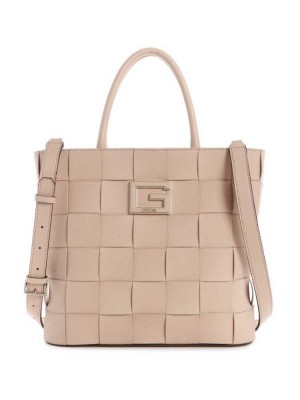 Blue Guess Liberty City Shopper Women's Totes | 6354-WDCFG