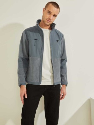 Blue Guess Loyd Men's Jackets | 4865-VXLYS