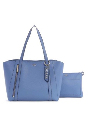 Blue Guess Naya Women's Totes | 1307-RAEQC