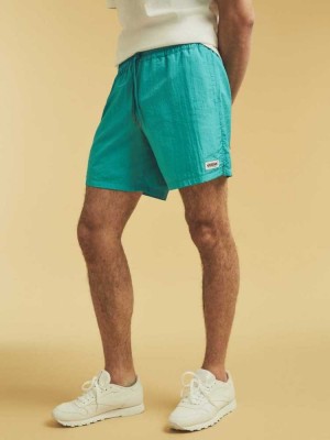 Blue Guess Originals Kit Nylon Men's Shorts | 5178-NSUJV