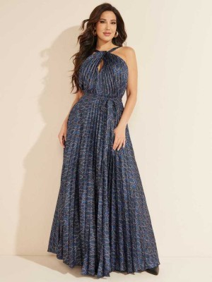 Blue Guess The Breathless Women's Dresses | 8679-OGHPS