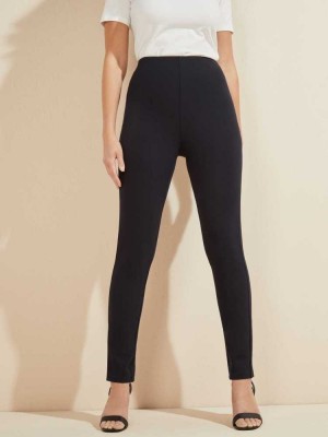 Blue Multicolor Guess Jane Ponte Women's Leggings | 2876-NRIYQ