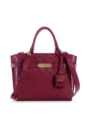 Brown Guess Bea Society Women's Satchels | 5814-AMDSR