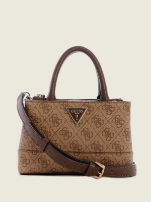 Brown Guess Cordelia Logo Mini Women's Satchels | 2106-FVLHK