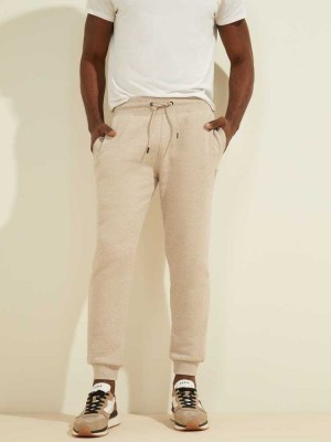 Brown Guess Eco Aldwin Logo Men's Pants | 0259-XIAFH