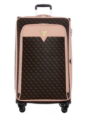 Brown Guess Olson 28" Spinner Suitcase Women's Luggage | 4068-DJKXH