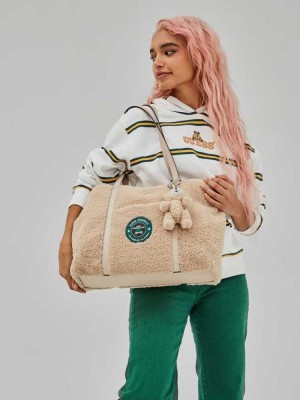 Brown Guess Originals Bear Women's Totes | 5840-GJLWO