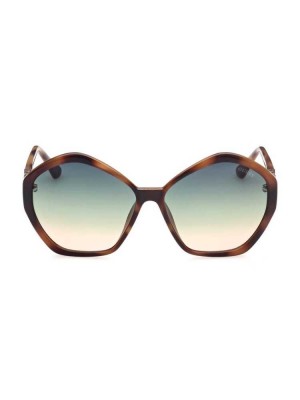 Brown Guess Oversized Geometric Logo Women's Sunglasses | 4567-WKYQU