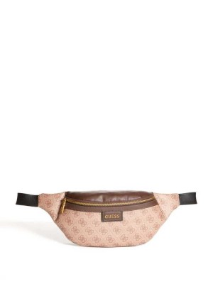 Brown Guess Vezzola Logo Men's Belt Bags | 7186-GAPLB
