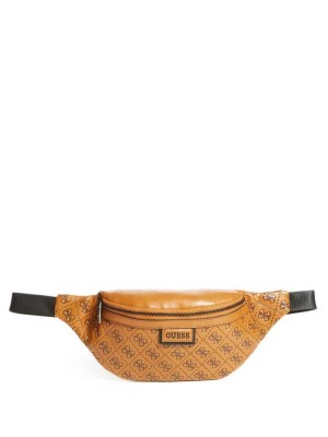 Brown Guess Vezzola Logo Men's Belt Bags | 5209-YRIPF